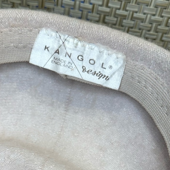 VTG 1990's Kangol Beige Angora & Wool Beret United Kingdom - Picture 10 of 11